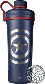 img 4 attached to 🛡️ Insulated Stainless Steel Water Bottle - 26-Ounce BlenderBottle Marvel Radian Shaker Cup with Wire Whisk - Captain America Shield Design