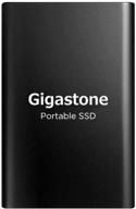 gigastone 2tb external ssd usb 3.1 type c | high-speed read up to 550mb/s | 3d nand technology | ultra slim metal portable solid state drive for pc laptop mac windows linux android | ps4 xbox one | smart tv compatible logo