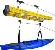🚲 space-saving raxgo kayak hoist & bike ceiling hoist pulley system with 121 lb. capacity - pack of 2, ideal for garage storage of canoes, paddleboards, boats, bicycles, ladders logo