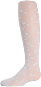 img 4 attached to MeMoi Floral Tights Girls Sheer Girls' Clothing for Socks & Tights