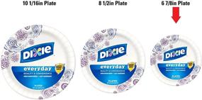 img 2 attached to 🍽️ Dixie Heavy Duty Paper Plates, 6.875 Inch: 48 Count, Pack of 3 - Durable and Convenient