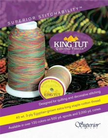 img 4 attached to 🪡 Superior Threads King TUT Quilting Thread #1003 Glowing Embers - 500 Yd: A High-Quality Thread for Stunning Quilting Projects