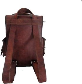 img 1 attached to Handmade_World Vintage Backpack Messenger Rucksack