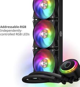 img 2 attached to ❄️ Cooler Master ML360R ARGB Liquid CPU Cooler with 360 Radiator, Dual Chamber Pump - Compatible with AMD Ryzen, Intel LGA1200/1151