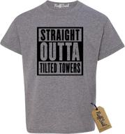 🎮 nuffsaid youth straight out of tilted towers t-shirt - trendy video game tee for gamers logo