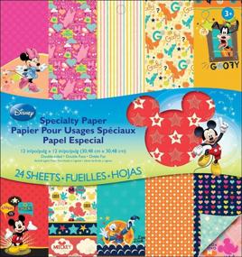 img 1 attached to Vibrant and Magical: EK Success Disney Specialty Paper Pad, Mickey Family