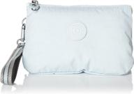 👜 kipling creativity xl women's handbags & wallets in grey slate wristlets logo