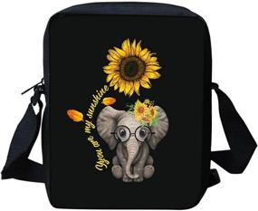 img 4 attached to ZFRXIGN Elephant Sunflower Handbags Shoulder Women's Handbags & Wallets