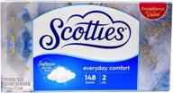 📦 (4 шт) scotties бумажные салфетки для лица, 148 листов в коробке, 2-слойные логотип