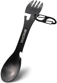 img 3 attached to WILDAIR Stainless Camping Functional Flatware