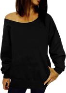 👚 dutebare women's off shoulder sweatshirt slouchy long sleeve pullover tops - boosted seo logo