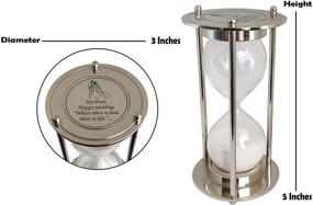 img 1 attached to 🕒 Timeless Wedding Gift: Engraved Unity Hourglass Sand Timer for Sand Ceremony - Contemporary and Customizable