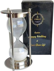 img 3 attached to 🕒 Timeless Wedding Gift: Engraved Unity Hourglass Sand Timer for Sand Ceremony - Contemporary and Customizable