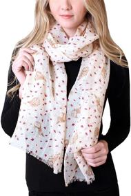 img 4 attached to Womens Lightweight Scarf Fashion Shawl Women's Accessories