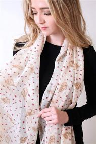 img 3 attached to Womens Lightweight Scarf Fashion Shawl Women's Accessories