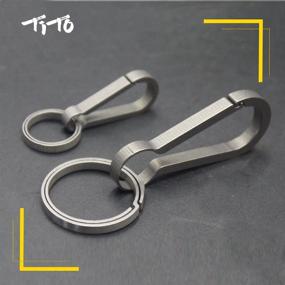 img 2 attached to 🔑 TiTo Simple Titanium Alloy Key Chain Clasp: Versatile Outdoor Tool