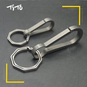 img 1 attached to 🔑 TiTo Simple Titanium Alloy Key Chain Clasp: Versatile Outdoor Tool