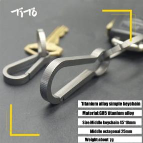 img 3 attached to 🔑 TiTo Simple Titanium Alloy Key Chain Clasp: Versatile Outdoor Tool