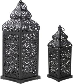 img 4 attached to Vela Lanterns Temple Moroccan Candle Home Decor