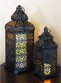 img 3 attached to Vela Lanterns Temple Moroccan Candle Home Decor