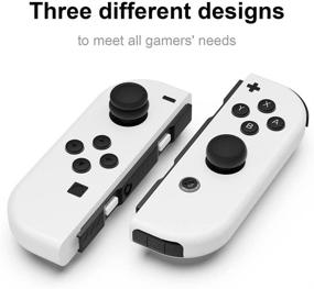 img 3 attached to Nintendo Switch Joy-Con Controller - Black Skull & Co. Skin, CQC and FPS Thumb Grips Set Joystick Cap Analog Stick Cap, 3 Pairs (6pcs)