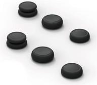 nintendo switch joy-con controller - black skull & co. skin, cqc and fps thumb grips set joystick cap analog stick cap, 3 pairs (6pcs) логотип