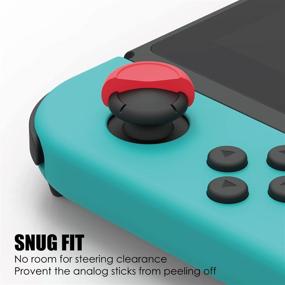img 1 attached to Nintendo Switch Joy-Con Controller - Black Skull & Co. Skin, CQC and FPS Thumb Grips Set Joystick Cap Analog Stick Cap, 3 Pairs (6pcs)