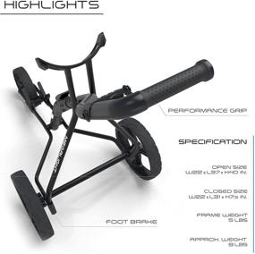 img 3 attached to 🏌️ Golf Trolley - WishboneOne: Enhanced Push-Pull Golf Cart