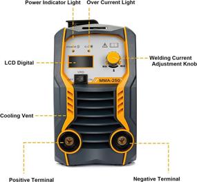 img 3 attached to High-performance Dual Voltage Mini MMA Welder with Digital Display - 200Amp ARC Stick Welding Machine - IGBT Technology - LCD Screen - Electrode Holder Work Clamp - Input Power Adapter Included