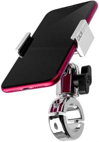 img 4 attached to TACKFORM Chrome Motorcycle Mount: Enduro Series Rock Solid Holder for iPhone and Samsung Devices - No Slings Required!