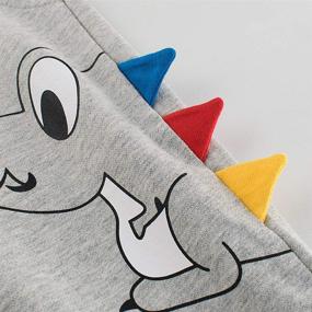 img 1 attached to Toddler Athletic Dinosaur Sweatpants Black5080 Gray5073 Boys' Clothing ~ Pants