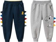 toddler athletic dinosaur sweatpants black5080 gray5073 boys' clothing ~ pants logo