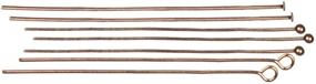 img 1 attached to Copper Head Pin/Eye Pin 135-Piece Set - Cousin Jewelry Basics