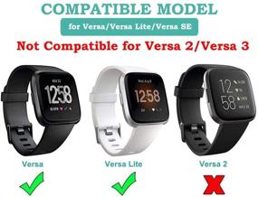 img 3 attached to Зарядное устройство Kissmart для Fitbit Versa/Versa Lite/Versa SE 🔌 - заменяемый кабель для зарядки с длиной шнура 3.3 фута, черный.