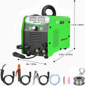 img 2 attached to 🔥 RBM-1300 Reboot 4 in 1 Gas/Gasless IGBT Inverter Flux Core Mig Welder: Lift Tig, MMA, Mig Welding Machine, AC 220V Multiprocess Welder with Solid Wire MIG Welding Capability for Newbies