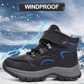 img 1 attached to Boots，Snow Waterproof Non Slip Outdoor Winter Boys' Shoes in Boots