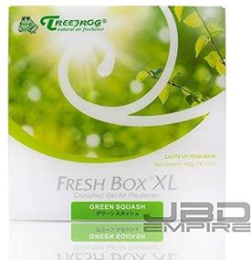 img 1 attached to JBD Empire Treefrog Xtreme Fresh Box XL Дезодорант-освежитель воздуха с ароматом черной и синей кабачков, зеленого кабачка, белого персика и новой машины (зеленый кабачок) - Extra Large 400 грамм