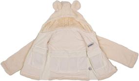 img 1 attached to ZooVaa Children's Weighted Sensory Sherpa Hoodie - Soft Fleece Hooded Jacket with Bear Ears for Kids (Medium)