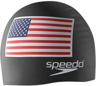 🏊 high-performance speedo unisex-adult swim cap silicone for enhanced swimming experience logo