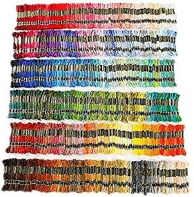 img 2 attached to 🌈 Vilihkc Rainbow Color Embroidery Floss 447 Skeins: Cross Stitch, Bracelet Yarn, Craft Thread Set