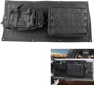 sunpie tailgate bag case cover for 2007-2018 jeep wrangler jk/jku - tool organizer pockets with 410 stainless steel screws logo