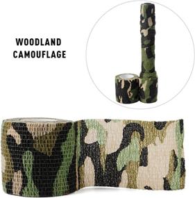 img 3 attached to 🔫 DROK Self-Adhesive Camo Bandage Tape with Cohesive Flexible Reusable Wrap for Outdoor Hunting: ACU, Desert, Forest Camo - 10 Roll Set, 2 Inches x 4.92 Yard (14.76 ft)