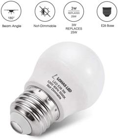 img 2 attached to 💡 3W LED Daylight Light Bulb by LOHAS - Equivalent to 3 Watt