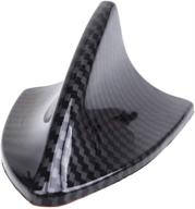 🦈 stylish decorative shark fin antenna cover for cars - universally compatible with adhesive base, carbon fiber design for added elegance - by possbay logo