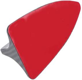 img 1 attached to 🦈 Stylish Decorative Shark Fin Antenna Cover for Cars - Universally Compatible with Adhesive Base, Carbon Fiber Design for Added Elegance - By Possbay