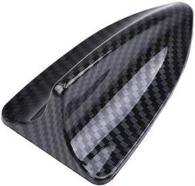 img 3 attached to 🦈 Stylish Decorative Shark Fin Antenna Cover for Cars - Universally Compatible with Adhesive Base, Carbon Fiber Design for Added Elegance - By Possbay