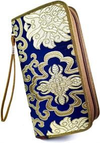 img 4 attached to 👜 Innovative Chinese Women's Handbags & Wallets with Creative Brocade Designs
