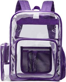 img 4 attached to 🎒 Reinforced Transparent Security Backpacks by Packism