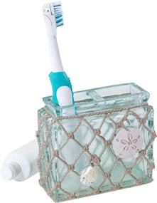 img 3 attached to 🚿 Stylish and Practical Avanti Linens Seaglass Collection Toothbrush Holder for a Multi-Purpose Bathroom