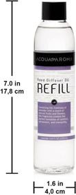 img 2 attached to Acqua Aroma Lavender Reed Diffuser Oil Refill - 6.8 FL OZ (200ml) Made with Essential Oils | Handcrafted in Brazil